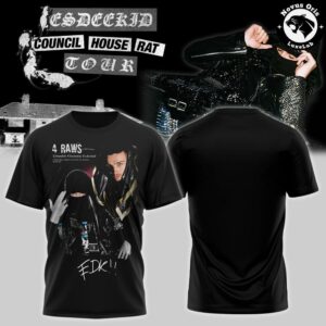EsDeeKid Council House Rat Tour 2026 T Shirt 6