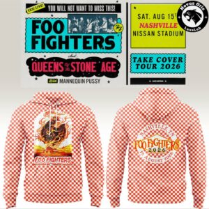 Foo Fighters Take Cover Tour 2026 Nashville Nissan Stadium Concert Hoodie 2