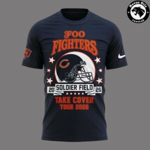 Foo Fighters x Chicago Bears Take Cover Tour 2026 T Shirt 2