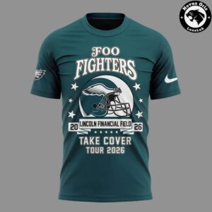 Foo Fighters x Philadelphia Eagles Take Cover Tour 2026 T Shirt 2