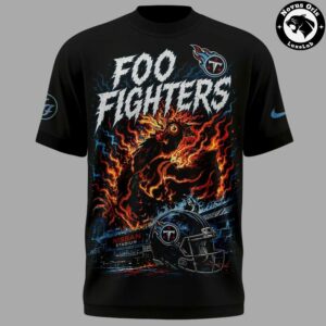 Foo Fighters x Tennessee Titans Nissan Stadium Nashville Concert T Shirt 2