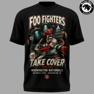 Foo Fighters x Washington Nationals Take Cover Tour 2026 T-Shirt