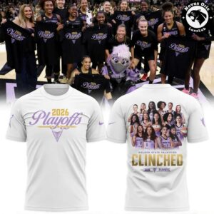 Golden State Valkyries WNBA 2026 Playoffs Clinched Graphic T Shirt 5