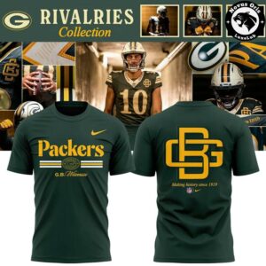Green Bay Packers 2026 Rivalries Making History Since 1919 T-Shirt