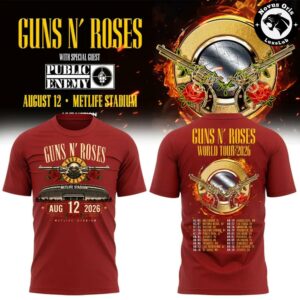 Guns N' Roses x MetLife Stadium 2026 Limited Edition T Shirt 2