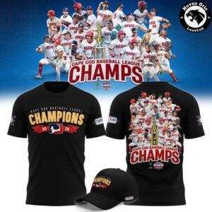 Harwich Mariners 2026 Cape Cod Baseball League Champions T Shirt 1