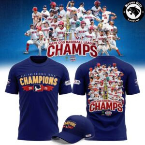 Harwich Mariners 2026 Cape Cod Baseball League Champions T Shirt 3
