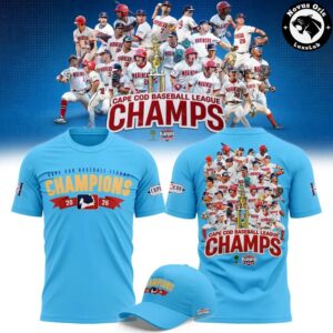 Harwich Mariners 2026 Cape Cod Baseball League Champions T Shirt 4