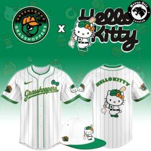 Hello Kitty Greensboro Grasshoppers 2026 Special Edition Baseball Jersey