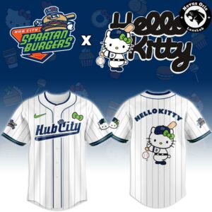 Hello Kitty Hub City Spartanburgers 2026 Special Edition Baseball Jersey 2