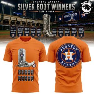 Houston Astros 2026 Silver Boot Series Champions Graphic T Shirt 3