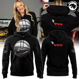 Indiana Fever WNBA Pixel Hearts Health Bar Basketball Hoodie