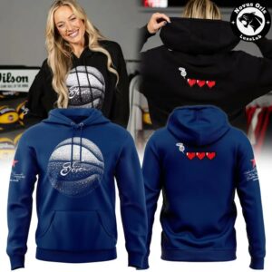 Indiana Fever WNBA Pixel Hearts Health Bar Basketball Hoodie 2