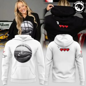 Indiana Fever WNBA Pixel Hearts Health Bar Basketball Hoodie 3