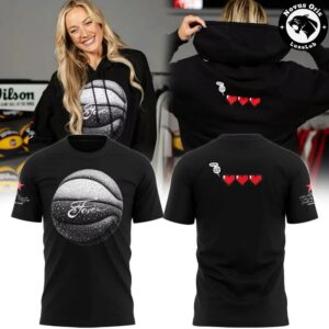 Indiana Fever WNBA Pixel Hearts Health Bar Basketball T-Shirt