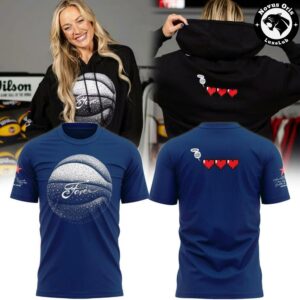 Indiana Fever WNBA Pixel Hearts Health Bar Basketball T Shirt 2