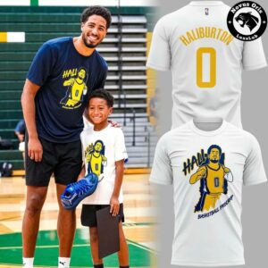 Indiana Pacers Tyrese Haliburton 0 NBA Basketball T Shirt 4