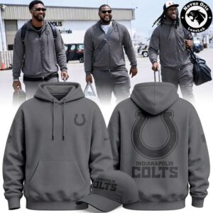 Indianapolis Colts 2026 Limited Edition Charcoal Grey Hoodie 1