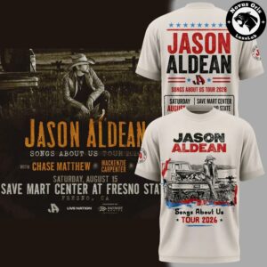 Jason Aldean Songs About Us Tour 2026 Concert T Shirt 4