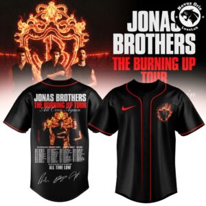 Jonas Brothers The Burning Up Tour All Over Again 2026 Baseball Jersey