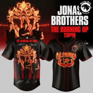 Jonas Brothers The Burning Up Tour All Over Again 2026 Baseball Jersey 3