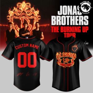 Jonas Brothers The Burning Up Tour All Over Again 2026 Baseball Jersey 4