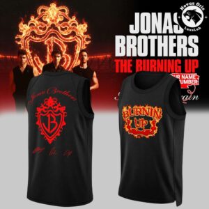 Jonas Brothers The Burning Up Tour All Over Again 2026 Basketball Jersey 2