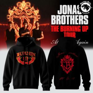 Jonas Brothers The Burning Up Tour All Over Again 2026 Hoodie 3