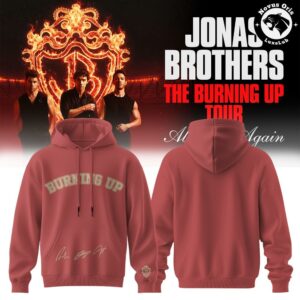 Jonas Brothers The Burning Up Tour All Over Again 2026 Hoodie 4