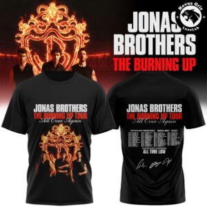 Jonas Brothers The Burning Up Tour All Over Again 2026 T-Shirt