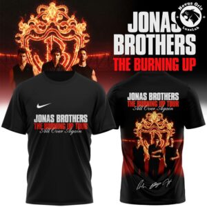 Jonas Brothers The Burning Up Tour All Over Again 2026 T Shirt 3