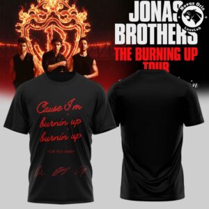 Jonas Brothers The Burning Up Tour All Over Again 2026 T Shirt 7