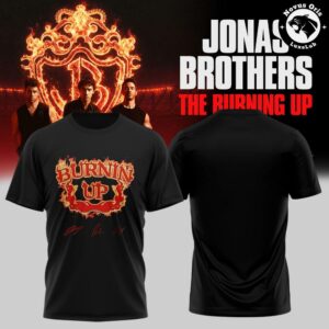 Jonas Brothers The Burning Up Tour All Over Again 2026 T Shirt 8