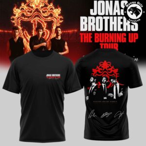 Jonas Brothers The Burning Up Tour All Over Again 2026 T Shirt 9