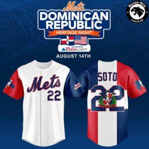 Juan Soto New York Mets Dominican Republic Heritage Night Jersey