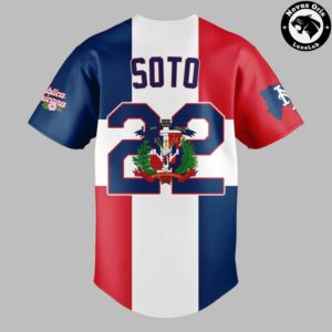 Juan Soto New York Mets Dominican Republic Heritage Night Jersey 3