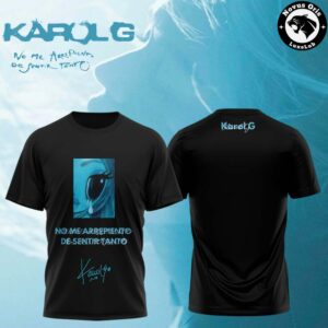 Karol G Album No Me Arrepiento de Sentir Tanto 2026 T Shirt 3