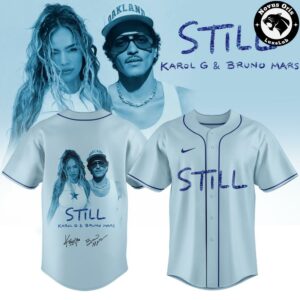 Karol G x Bruno Mars STILL Signature 2026 Edition Baseball Jersey