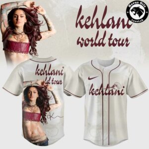 Kehlani World Tour 2026 Signature Concert Baseball Jersey 2