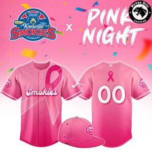 Knoxville Smokies x Pink Night Fight Cancer 2026 Edition Baseball Jersey