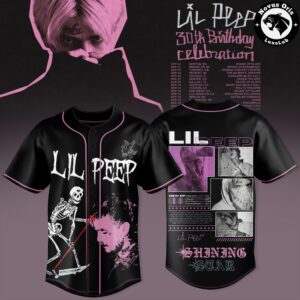 Lil Peep 30th Birthday Celebration 2026 Tour Baseball Jersey