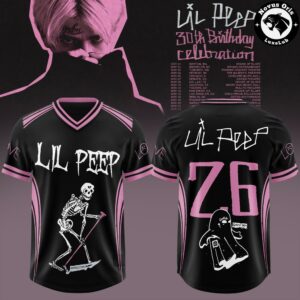 Lil Peep 30th Birthday Celebration 2026 Tour Football Jersey 2