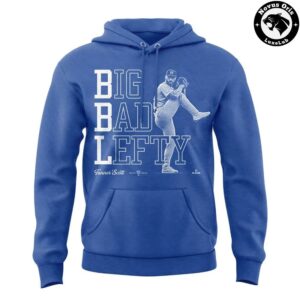 Los Angeles Dodgers Tanner Scott Big Bad Lefty Royal Blue Hoodie 2