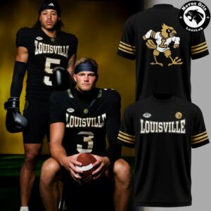 Louisville Cardinals Football All For The Ville Graphic T-Shirt