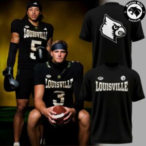 Louisville Cardinals Football All For The Ville Graphic T Shirt 4