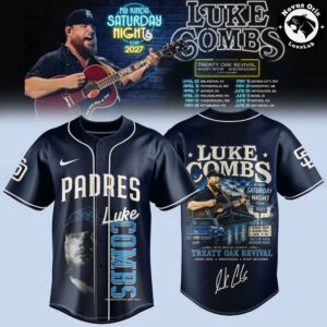 Luke Combs x San Diego Padres My Kinda Saturday Night Tour 2027 Baseball Jersey