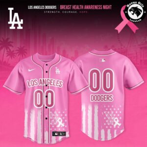 MLB Breast Health Awareness Night 2026 Pink Ribbon Baseball Jersey 5