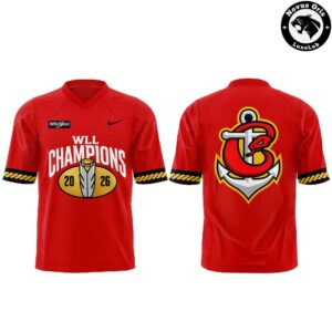 Maryland Charm 2026 WLL Inaugural Champions Football Jersey 2