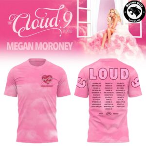 Megan Moroney The Cloud 9 Tour 2026 Pink Graphic T Shirt 2
