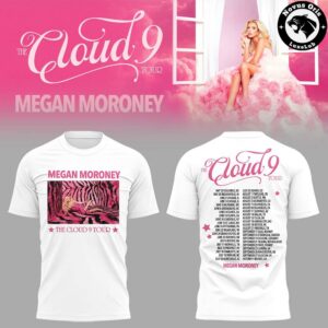 Megan Moroney The Cloud 9 Tour 2026 Pink Graphic T Shirt 4